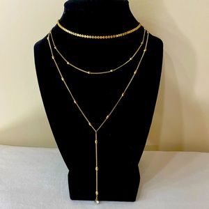 Layered Chain Gold Necklace